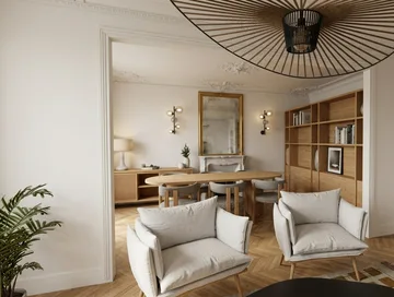 Avant / Après : un appartement haussmannien à Paris, photo 2